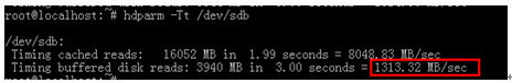 圖 5 Linux數(shù)據(jù)盤讀取測試 圖 5 Linux數(shù)據(jù)盤讀取測試
